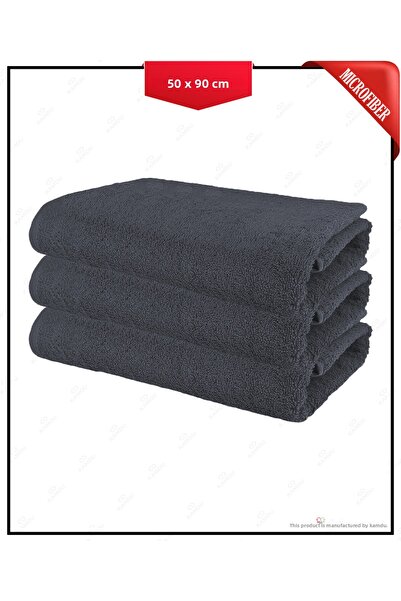 Chicvente 3 قطع 50 × 90 سم منشفة تصفيف الشعر من الألياف الدقيقة، منشفة الحلاق...