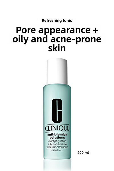 Clinique Anti-Blemish Solutions-Loțiune Tonica Exfoliantă,Clarifiantă Anti-Imperfecțiuni, 200 ml