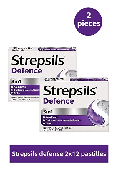 STREPSİLS Humanlife Defense 12 Lozenges 2 Pieces