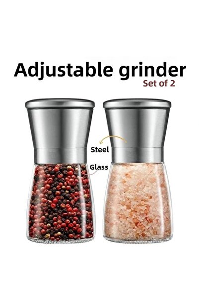shopwave Set of 2 Spice Salt Grinder Dees Dickerhoof Design