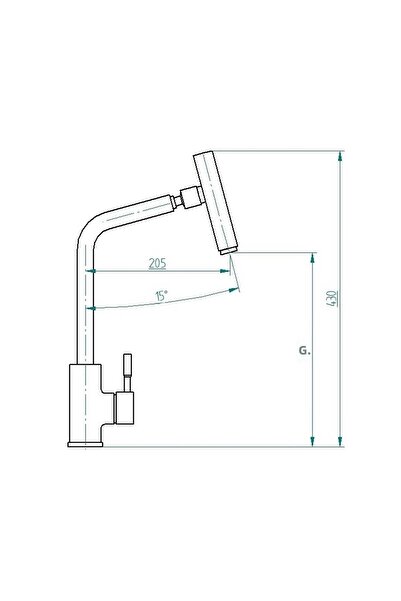 MegaVitrin Venezia Inox Articulated Swivel Head Kitchen Faucet Stainless Steel 5 Years Warranty