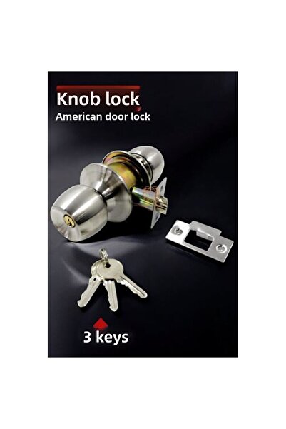 Skygo مجموعة أزرار قفل الباب الأمريكي بمقبض