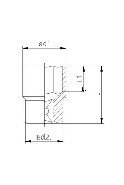 İzeltaş 1/4\" Six-Point Socket Wrench 5 mm