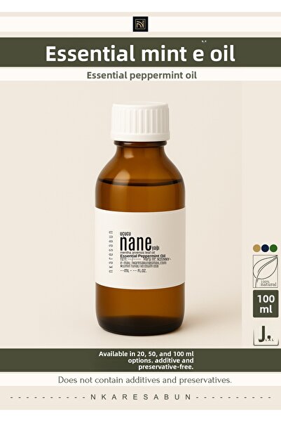 nkare Essential Peppermint Oil 100 ml - Natural - Peppermint Essential Oil 100 ml - Natural