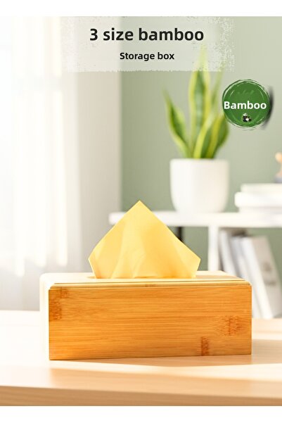 Penthouse Natural Bamboo Pinterest Style Napkin Holder Organizer