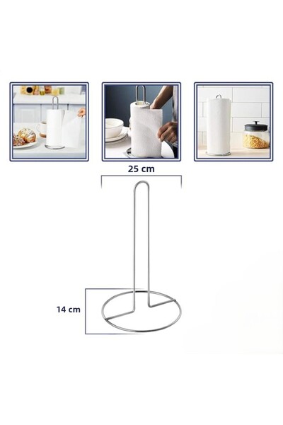 KTT Thick Paper Towel Holder Chrome Color Stylish Designed Functional Product