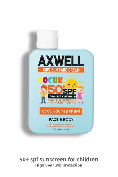 AXWELL Kids Sun Cream Children's Sun Cream Very High Protection SPF 50 100ml