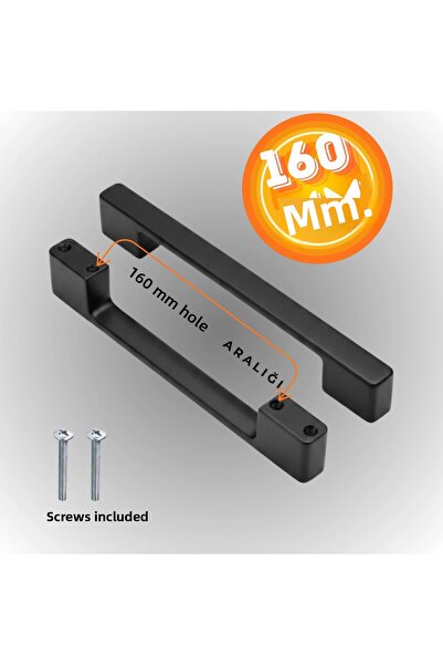 CAN METAL Λαβή Γέφυρας, Λαβή Ντουλαπιού, Λαβή Συρταριού, Μεταλλική Λαβή 160 MM