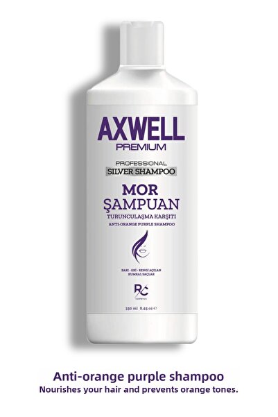 AXWELL PREMIUM Profesional Silver Shampoo (Anti-Orangeing Purple Shampoo) 330ml