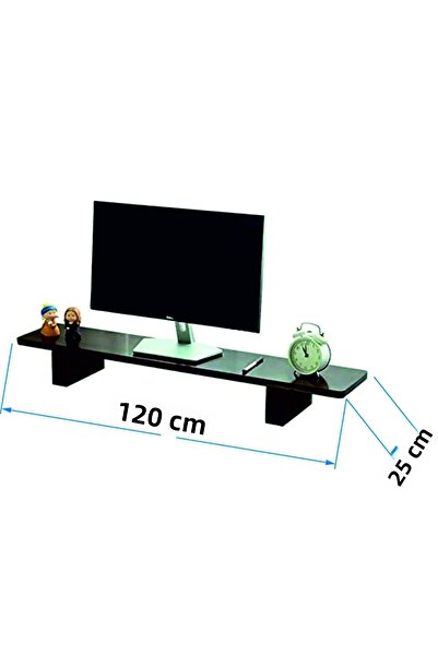 Tiydem Solid Natural Wood Monitor Riser Monitor Stand Monitor Base (120 cm X 25 cm)