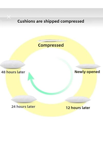 Kibele Punch Cushion Filled with Flower Pattern 43X43 2 Pieces