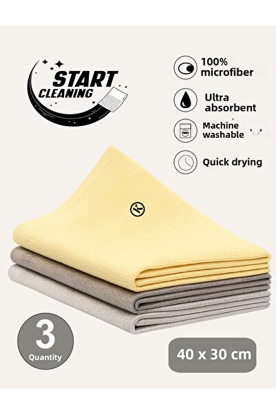 START CLEANING Pânză de curățare magică din microfibră Koza-x 3 bucăți Pânză ...