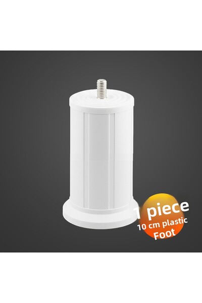 NZB Furniture Base Tv Unit Heightening Foot Support Leg 1 Piece 10 cm White Plastic