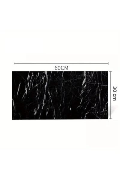 RiverWorld Αυτοκόλλητο τοίχου River World με σχέδιο από μαύρο μάρμαρο και πλα...