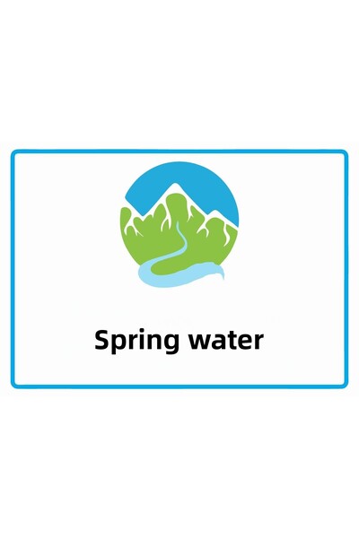 ZiPrinter لافتة تحذيرية من مياه الينابيع SPRING WATER مصنوعة من مادة PVC مقاس...