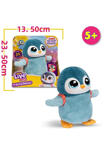 LITTLE LIVE PETS My Walking Penguin - Waddles, Interactive Penguin, 25+ Sounds and Reactions, Walks, Dances and Flaps Its Wings