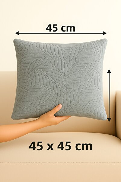 Shadro Textile 2-Piece Furry and Patterned Throw Pillow Cover |   45X45 cm Stylish and Comfortable Premium Pillow