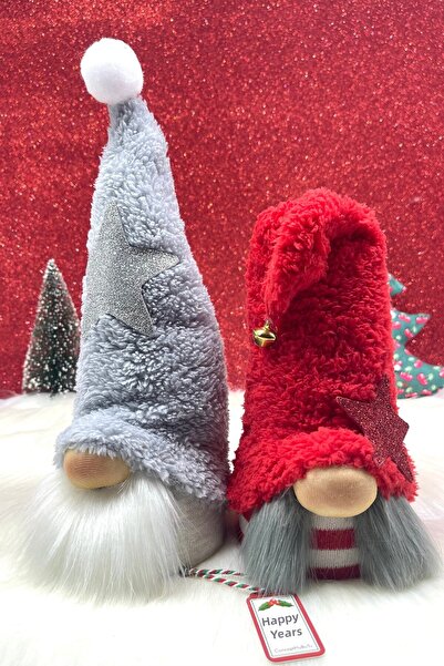 Concept HuBuTU هدية 2 قطعة حجم كبير 30 سم. هدية سحب على هدايا العام الجديد والعام الجديد الميلادي من شانز تشويسي جنوم