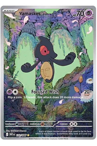 Pokemon TCG Yamask Illustration Rare White Flare 122/86
