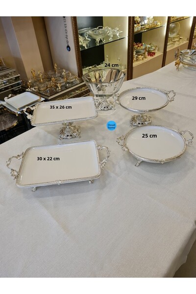 BULUTHOMEAKSESUAR 5 Piece Avangard Presentation Set Silver