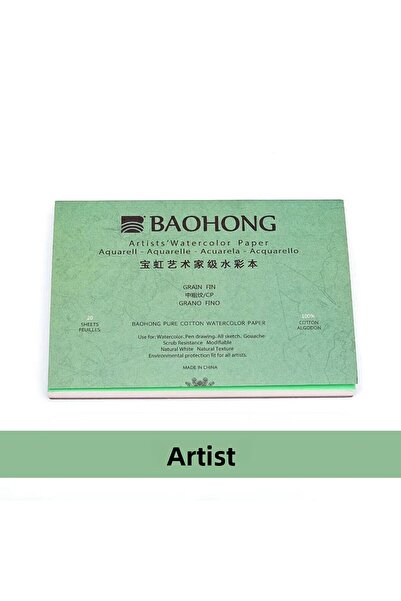 BAOHONG Watercolor Artist Blockbook (Cold Press) 51X36Cm, 300Gr (20 Sheets)