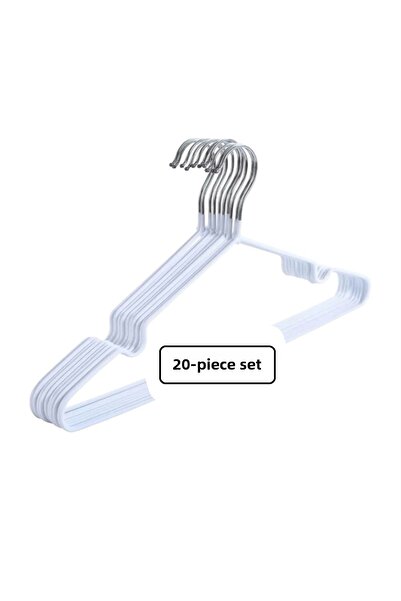 ada tasarım market Umeraș din sârmă acoperită cu silicon Culoare albă (20 bucăți)