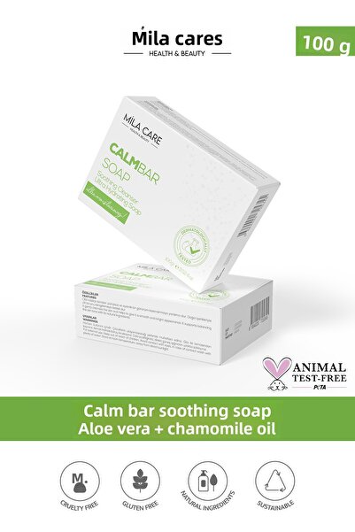 Mila Care Health&Beauty صابون العناية المهدئة كالم بار بخلاصة الصبار 100 جرام
