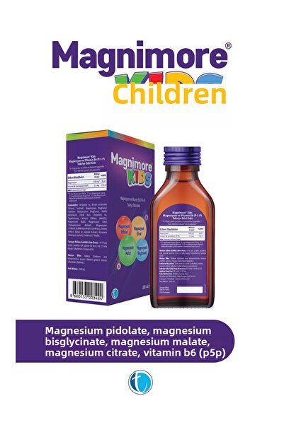 Magnimore Kids Magnesium 200 ml Pidolat Bisglycinat Citrate Malate Vitamin B6 (P5P)