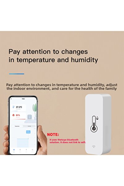 Choice Tuya smart temperature humidity sensor mini 2023 new upgrade bluetooth-compatible app remote contro...
