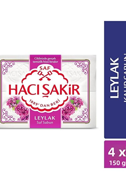 Hacı Şakir صابون صلب ليلك 4 × 150 جرام