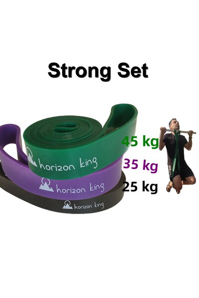 horizon king Resistance Band Strong 3-Piece Set