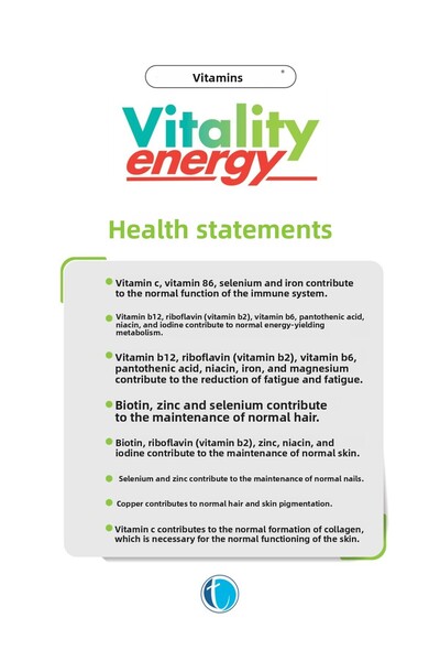 Tabvitamins Vitality Energy Multivitamin Multimineral 60 Tablets