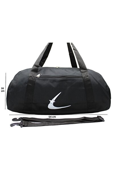 Çınka Bags Black Color Water Resistant Fabric Travel Sports Gym and Fitness Bag