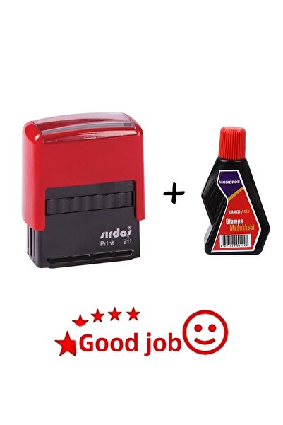 Sırdaş صندوق مدرس ممتاز مليء بالنجوم مع حبر احتياطي ذو طبقة حمراء