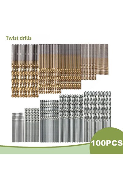 Choice مثقاب دائري ملتوي 100 قطعة مثقاب ملتوي 100 قطعة 1-3 مم مثقاب يدوي كهرب...