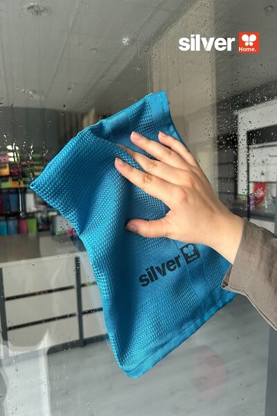 SİLVER HOME Microfiber 40×60 cm 2 Pieces Decorative Glass Cloth