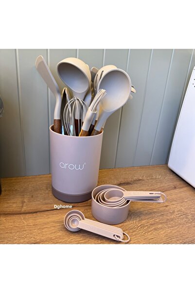 DGCHOME Arow Silicone Cooking Utensils Set Vi̇zon