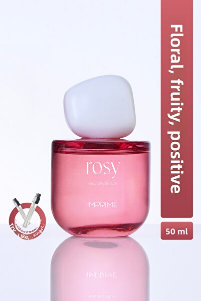 Imprime Rosy Edp Women's Perfume 50ml |   Floral & Fruity |   Raspberry, Rose, Lily, Cashmere, Vanilla, Amber