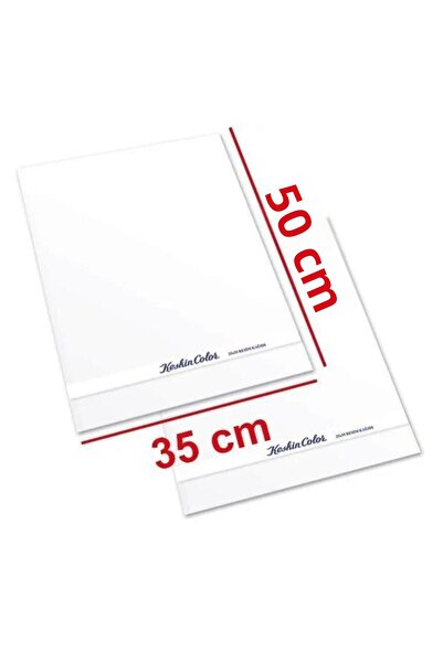 orbak 100 Pieces Karatis Art White Painting Paper 35 X 50 Cm 200 Gr