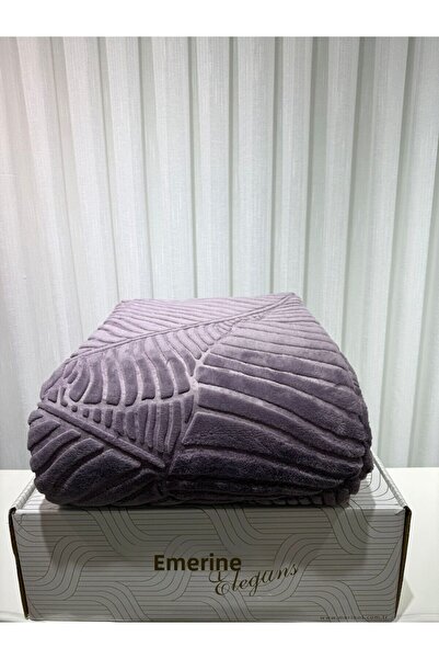 Merinos Elegans Embossed Ash Purple Single Person Blanket