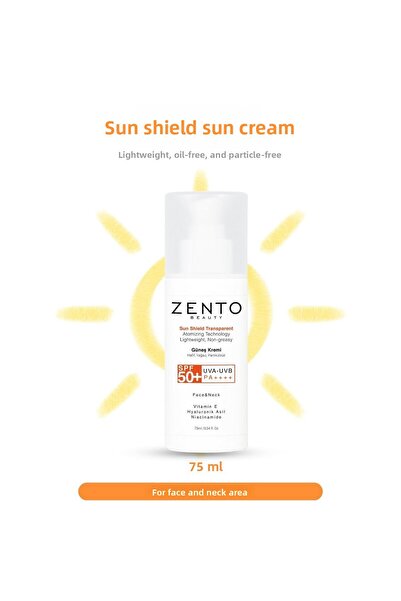 ZENTO كريم الشمس الشفاف من صن شيلد 75 مل