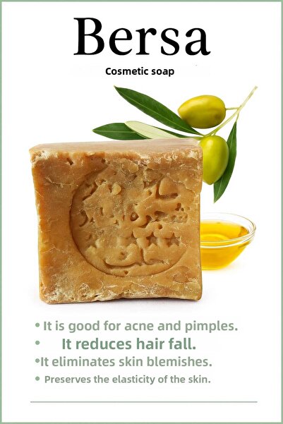 Bersa Sabun ve Kozmetik صابون زيت الزيتون الطبيعي المصنوع يدويًا 170-190 جرام...