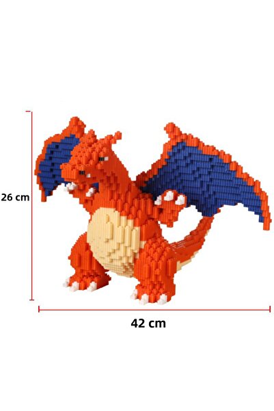 Choice 1 مجموعة مكعبات بناء مجمعة من بوكيمون تنين نافث النار، ألعاب هدايا للأطفال.