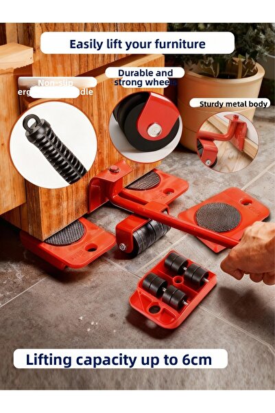 BLOOMPİCKS Durable Metal Body Furniture Moving and Lifting Set up to 150 kg