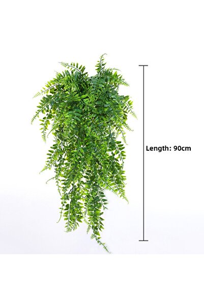 Choice 90 سم × 90 سم أوراق سرخس فارسي متسلقة، ديكور منزلي، نبات صناعي معلق، ع...