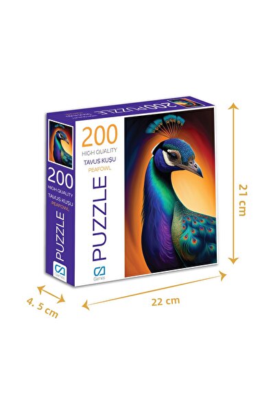 CA Games Peacock Puzzle 200 Pieces