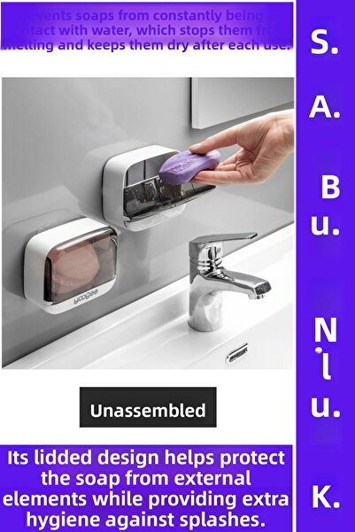 Wintoup Self-Adhesive, Non-Assembling Bathroom Kitchen Soap Anti-Melting Aest...