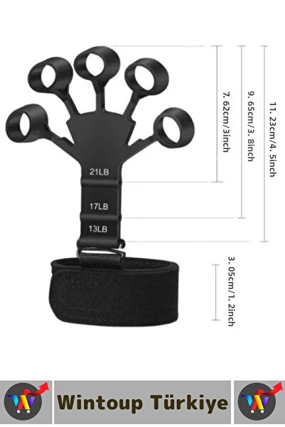 Wintoup Antrenament premium pentru întărirea mușchilor mâinii, încheieturii mâinii, brațului, degetelor, întărirea, flexibilitate, rezistență din silicon, cauciuc, 2 buc.