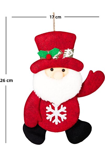Herdekora Christmas Ornament, Santa Claus, Red - 17X26 cm