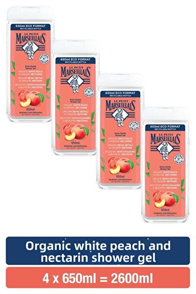 Le Petit Marseillais White Peach and Nectarine Bath and Shower Gel Advantageo...